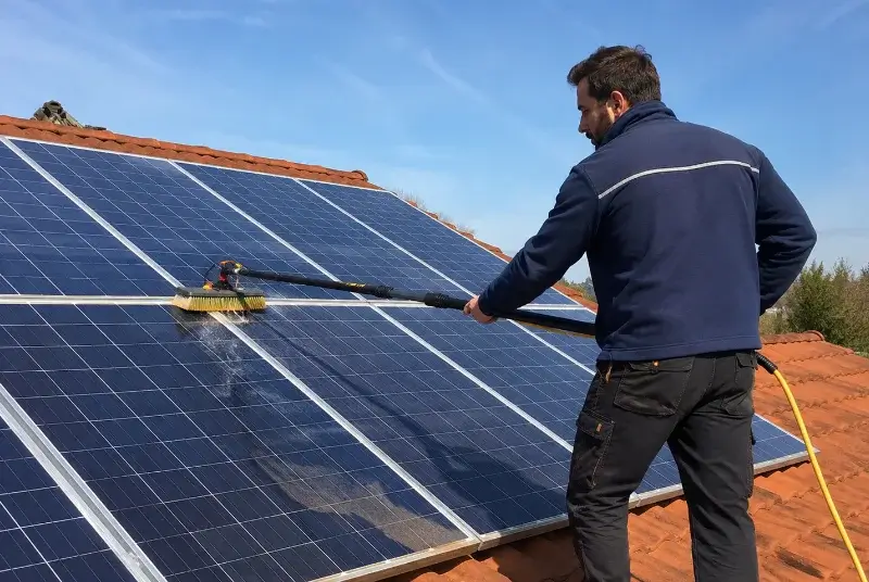 Nettoyage et entretien de panneaux solaires à Saint-Étienne-la-Varenne